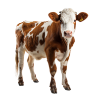 ai généré vache png isolé sur transparent Contexte