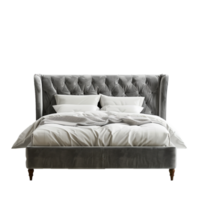 AI generated Bed png isolated on transparent background