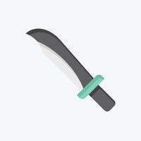 Icon Knife. related to Military And Army symbol. flat style. simple design illustration vector