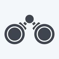 Icon Binocular. related to Military And Army symbol. glyph style. simple design illustration vector