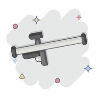 Icon Weapon. related to Military And Army symbol. comic style. simple design illustration vector