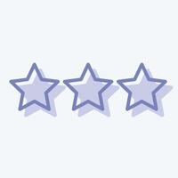 Icon Star Rank. related to Military And Army symbol. two tone style. simple design illustration vector