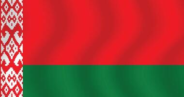 plano ilustración de bielorrusia nacional bandera. bielorrusia bandera diseño. bielorrusia ola bandera. vector