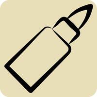 Icon Bullet. related to Military And Army symbol. hand drawn style. simple design illustration vector