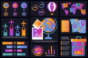 Set of infographic elements data visualization vector design template. Can be used for steps, options, business process, workflow, diagram, flowchart concept, timeline, marketing icons, info graphics.