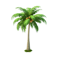 AI generated Palm tree isolated on transparent background png