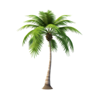 AI generated Palm tree isolated on transparent background png