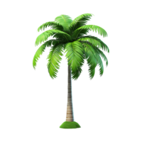 AI generated Palm tree isolated on transparent background png