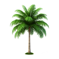 AI generated Palm tree isolated on transparent background png