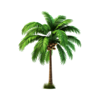 AI generated Palm tree isolated on transparent background png