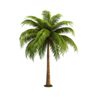 AI generated Palm tree isolated on transparent background png