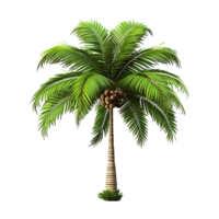 AI generated Palm tree isolated on transparent background png