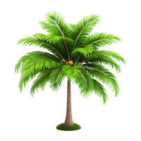 AI generated Palm tree isolated on transparent background png