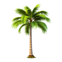 AI generated Palm tree isolated on transparent background png