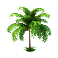 AI generated Palm tree isolated on transparent background png