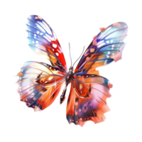 AI generated Magic butterfly isolated on transparent background png