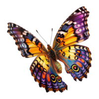 ai generado magia mariposa aislado en transparente antecedentes png