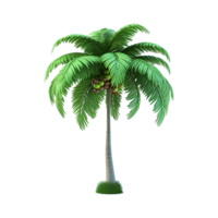 AI generated Palm tree isolated on transparent background png