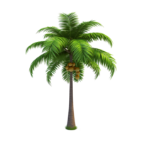 AI generated Palm tree isolated on transparent background png