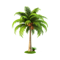 AI generated Palm tree isolated on transparent background png