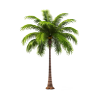 AI generated Palm tree isolated on transparent background png