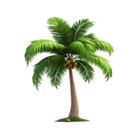 AI generated Palm tree isolated on transparent background png