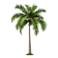 AI generated Palm tree isolated on transparent background png