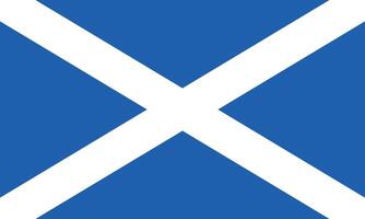 Flat Illustration of Scotland national flag. Scotland flag design. vector