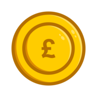 pengar ClipArt. pund valuta ikon i transparent bakgrund png