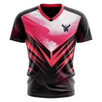 AI generated Esports jersey isolated on transparent background png