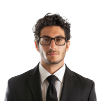 AI generated Man with glass isolated on transparent background png