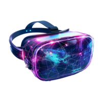 3d virtual reality glasses metaverse technology png isolated on transparent background