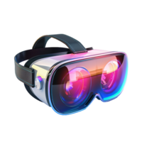 3d virtual reality glasses metaverse technology png isolated on transparent background