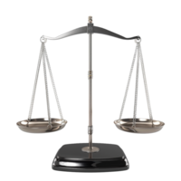 AI generated Balance scale png isolated on transparent background