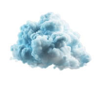 ai generato nube png isolato su trasparente sfondo