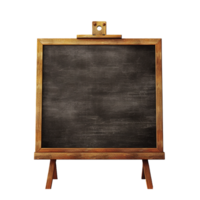 AI generated Chalkboard blackboard sign png isolated on transparent background
