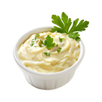 AI generated Tasty bechamel sauce isolated on transparent background png