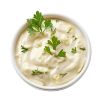 AI generated Tasty bechamel sauce isolated on transparent background png