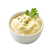 AI generated Tasty bechamel sauce isolated on transparent background png