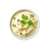 AI generated Tasty bechamel sauce isolated on transparent background png