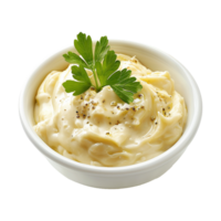 AI generated Tasty bechamel sauce isolated on transparent background png