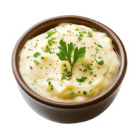 AI generated Tasty bechamel sauce isolated on transparent background png