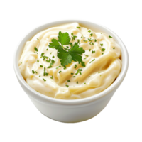 AI generated Tasty bechamel sauce isolated on transparent background png