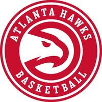 logo de el atlanta halcones baloncesto equipo vector