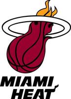 Logo of the Miami Heat basketball team vector