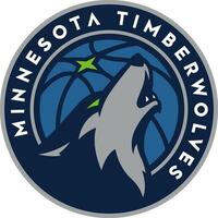 logo de el Minnesota lobos de madera baloncesto equipo vector