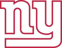 The logo of the New York Giants American football team of the National Football League vector