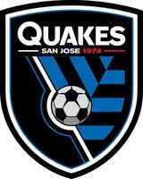 logo de el san jose terremotos mayor liga fútbol fútbol americano equipo vector