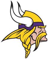 The logo of the Minnesota Vikings American football team of the National Football League vector