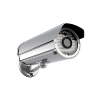 AI generated Wall mount cctv security camera png isolated on transparent background